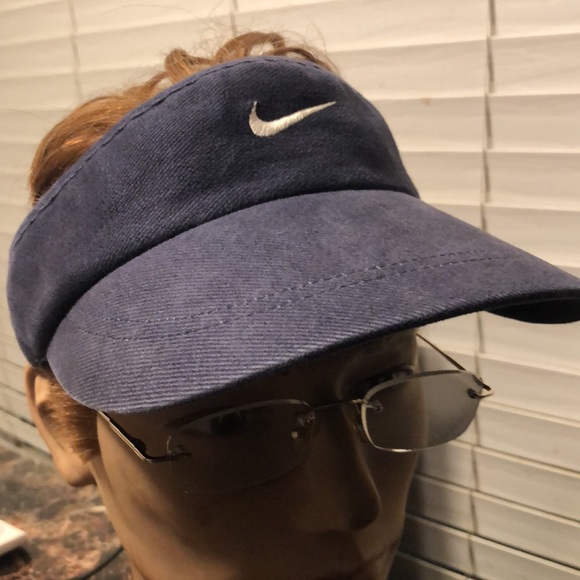 Nike Dri-Fit Men’s Navy Blue Adjustable Visor hats Size Adjustable - Picture 10 of 16